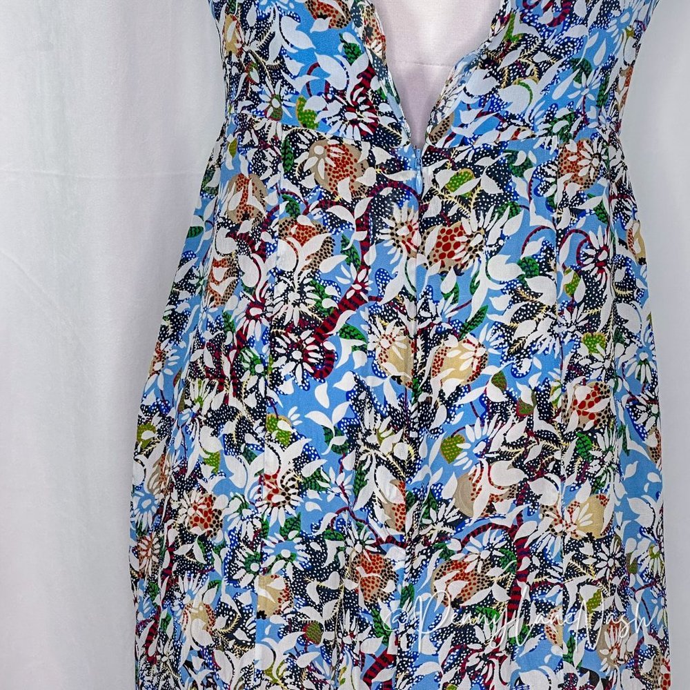 Saloni Floral Silk Holly Margerite Midi Dress - Picture 12 of 16